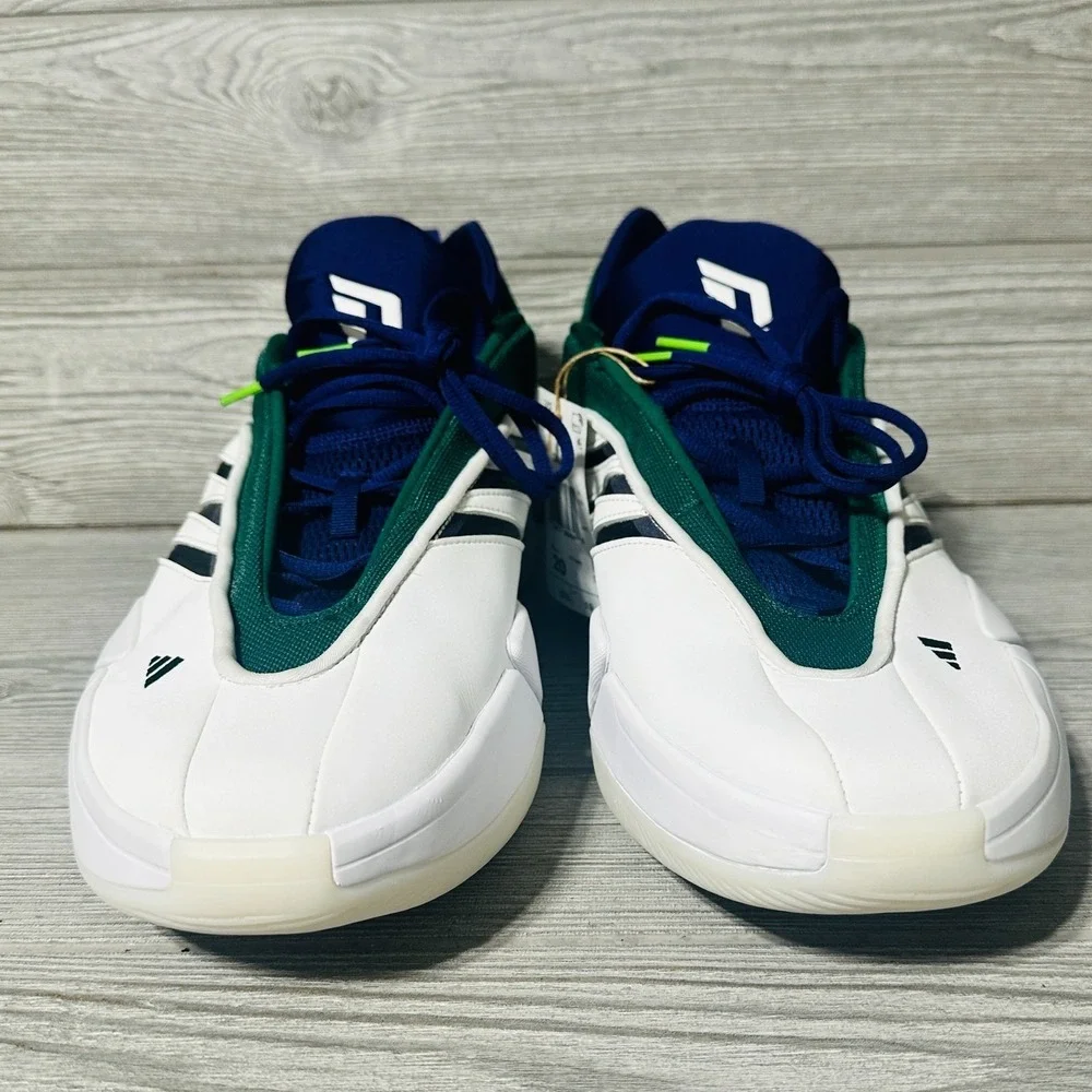 Adidas Dame 9 Basketball Shoes Men's 20 Milwaukee Bucks White‎ Green IG6603 NWOB